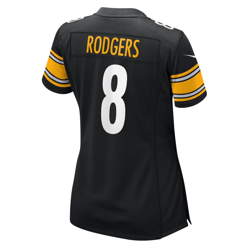 Women's Pittsburgh Steelers Aaron Rodgers Nike Black Game Jersey - Image 4