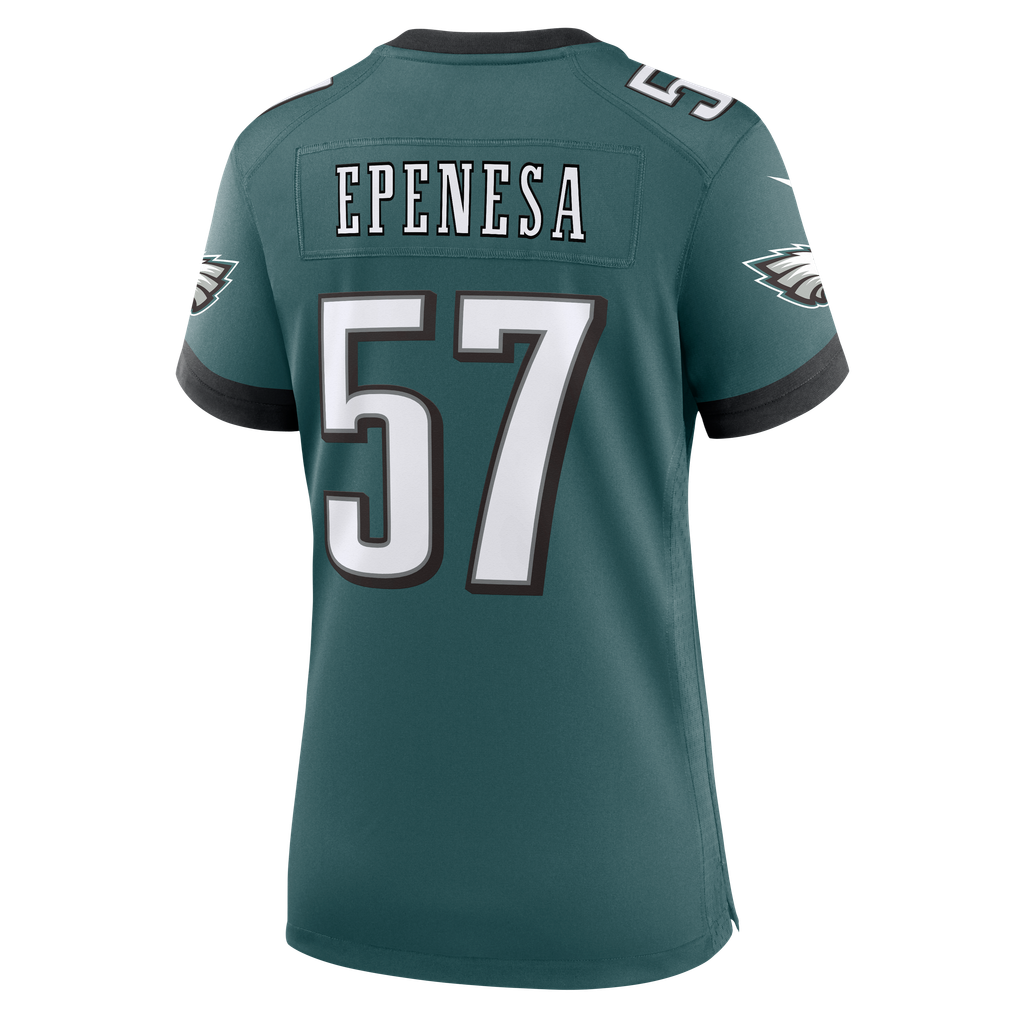 Women's Philadelphia Eagles A.J. Epenesa Nike Midnight Green Team Game Jersey - Image 4