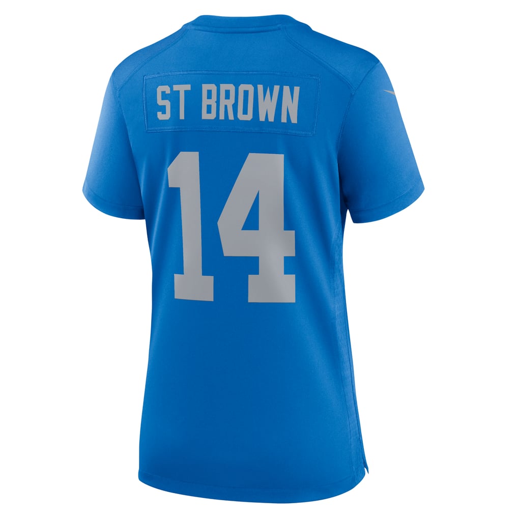 Women's Detroit Lions Amon-Ra St. Brown Nike Blue Alternate Game Jersey - Image 4