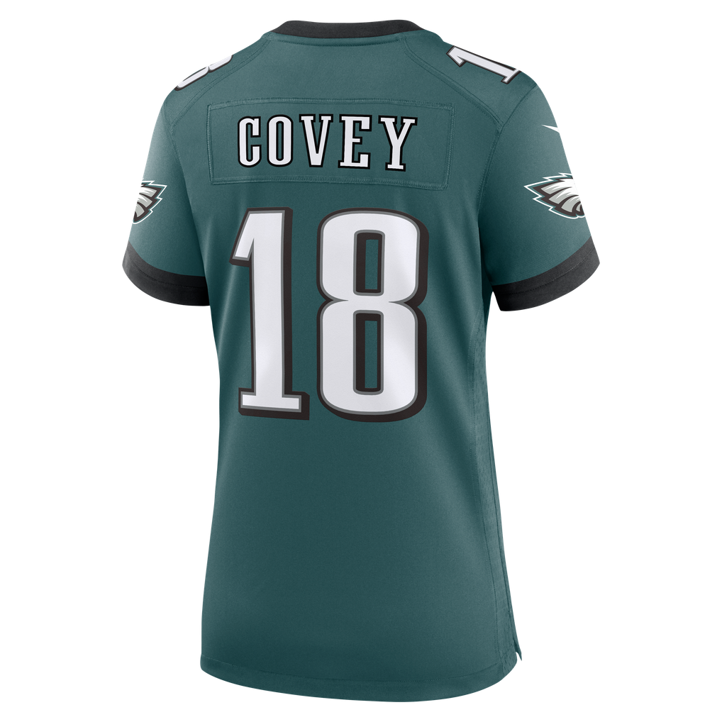Women's Philadelphia Eagles Britain Covey Nike Midnight Green Team Game Jersey - Image 4