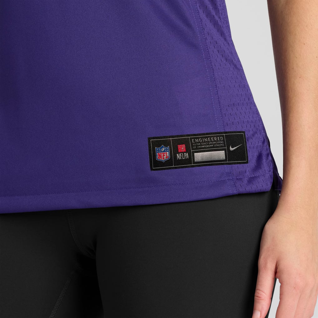 Women's Baltimore Ravens Carson Vinson Nike Purple Team Game Jersey