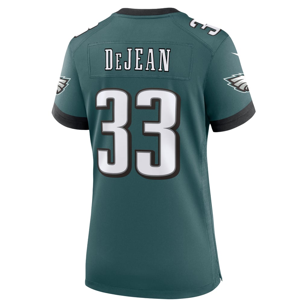 Women's Philadelphia Eagles Cooper DeJean Nike Midnight Green Team Game Jersey - Image 4