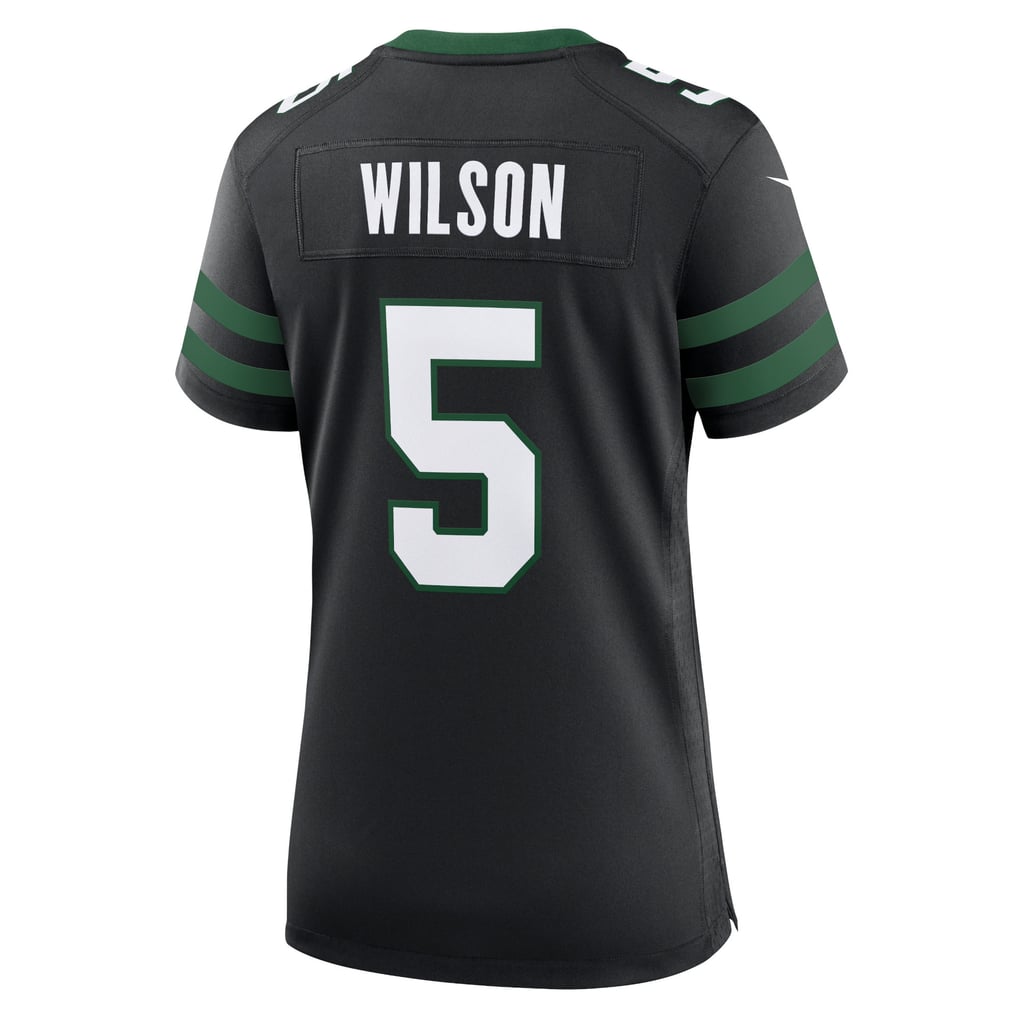Women's New York Jets Garrett Wilson Nike Legacy Black Alternate Game Jersey - Image 4