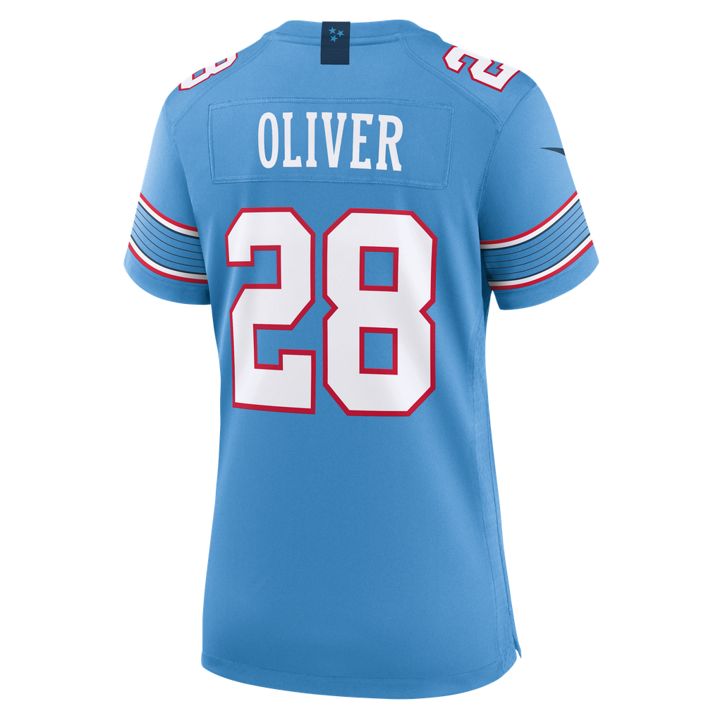 Women's Tennessee Titans Isaiah Oliver Nike Light Blue Team Game Jersey - Image 4