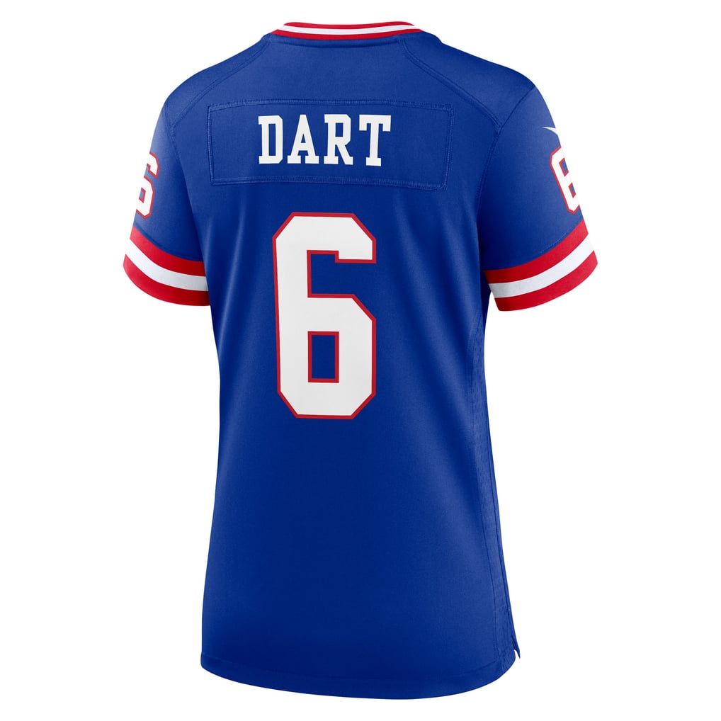 Women's New York Giants Jaxson Dart Nike Royal Alternate 2 Classic Game Jersey - Image 4