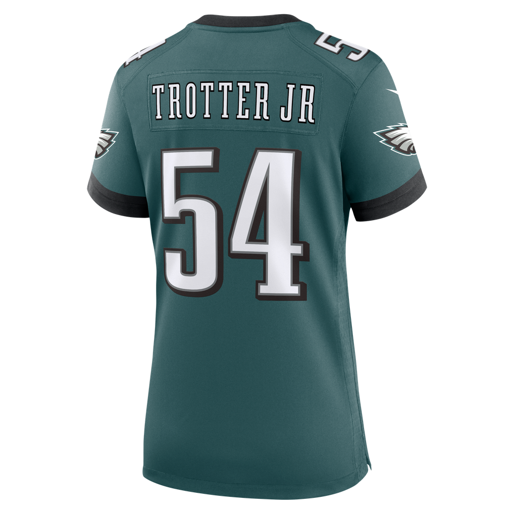 Women's Philadelphia Eagles Jeremiah Trotter Jr. Nike Midnight Green Team Game Jersey - Image 4