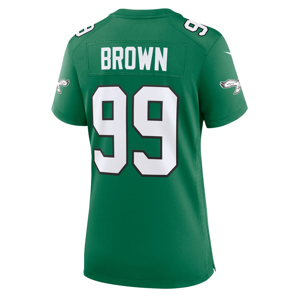 Women's Philadelphia Eagles Jerome Brown Nike Kelly Green Alternate Game Jersey - Image 4