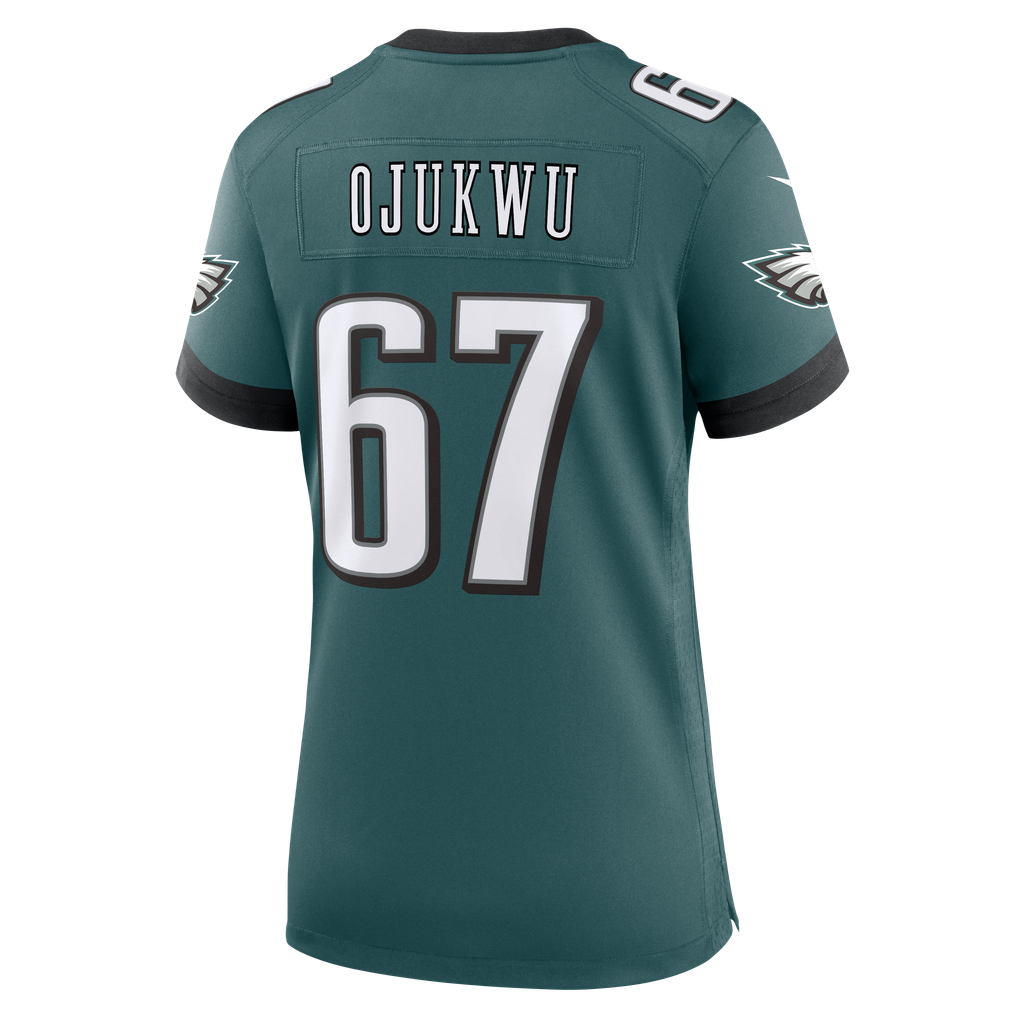Women's Philadelphia Eagles John Ojukwu Nike Midnight Green Team Game Jersey - Image 4