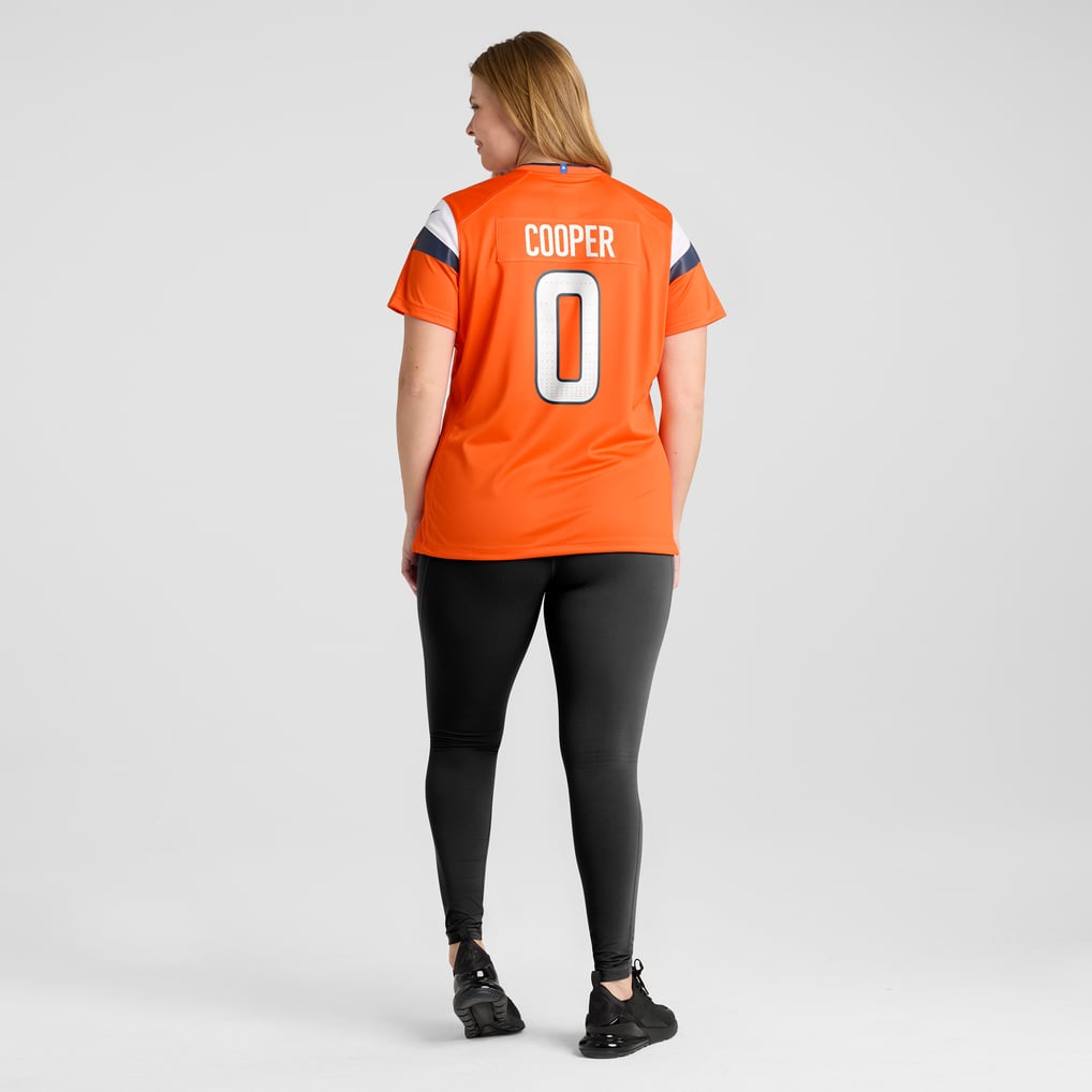 Women's Denver Broncos Jonathon Cooper Nike Orange Team Game Jersey - Image 8