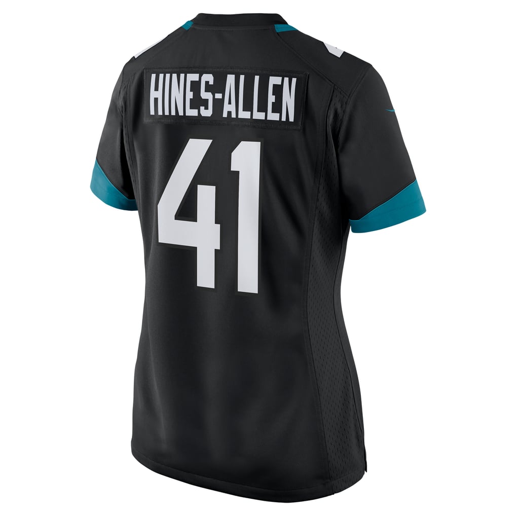 Women's Jacksonville Jaguars Josh Hines-Allen Nike Black Alternate Player Game Jersey - Image 4