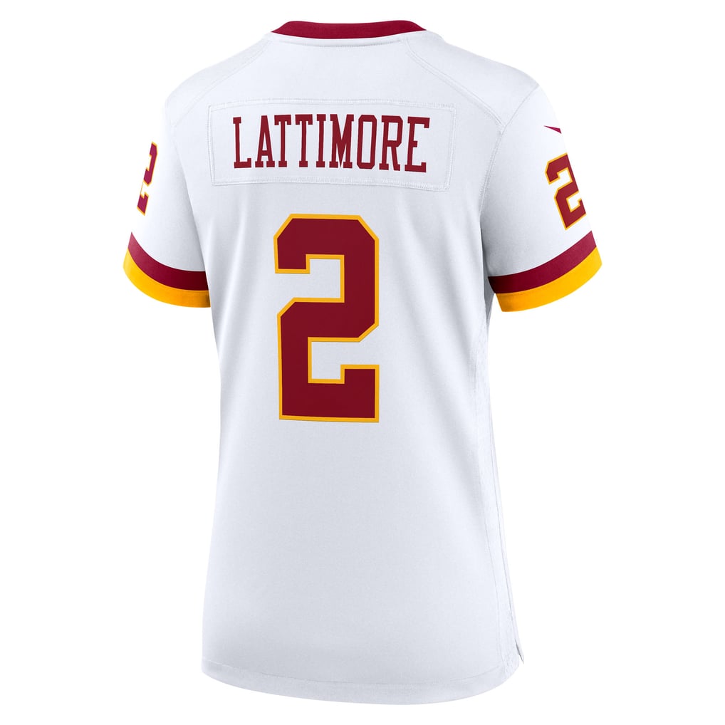 Women's Washington Commanders Marshon Lattimore Nike White Game Super Bowl Era Jersey - Image 4