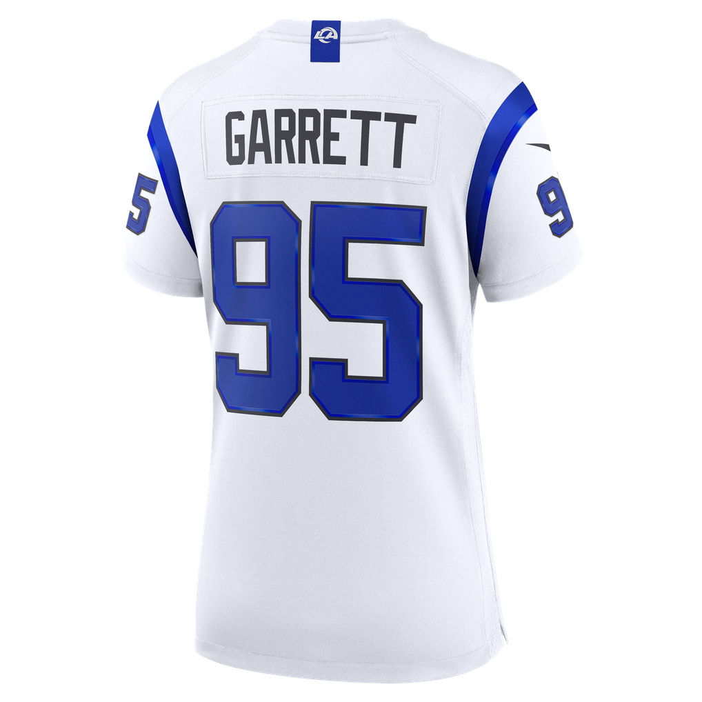 Women's Los Angeles Rams Myles Garrett Nike Fearsome White Game Jersey - Image 4