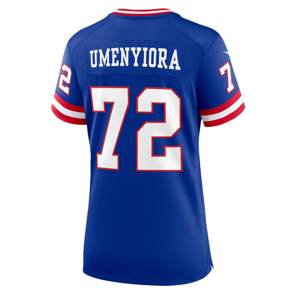 Women's New York Giants Osi Umenyiora Nike Royal Classic Retired Player Game Jersey - Image 4