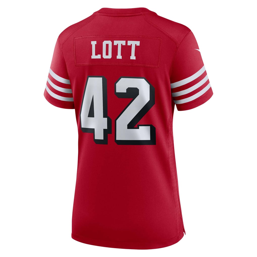 Women's San Francisco 49ers Ronnie Lott Nike Scarlet Alternate Game Jersey - Image 4