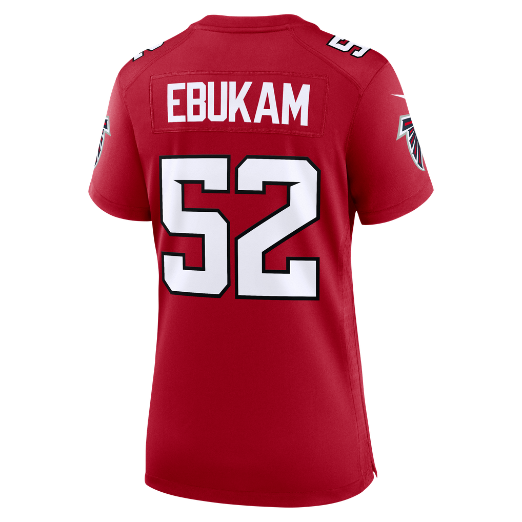 Women's Atlanta Falcons Samson Ebukam Nike Red Team Game Jersey
