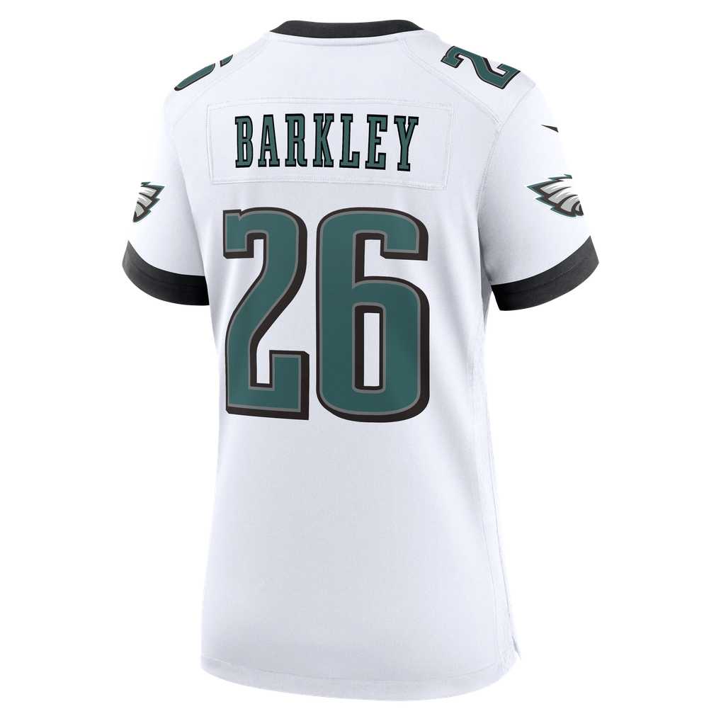 Women's Philadelphia Eagles Saquon Barkley Nike White Game Jersey - Image 4