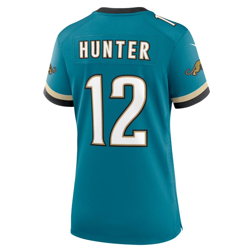 Women's Jacksonville Jaguars Travis Hunter Nike Teal Alternate 2 Prowler Throwback Game Jersey - Image 4