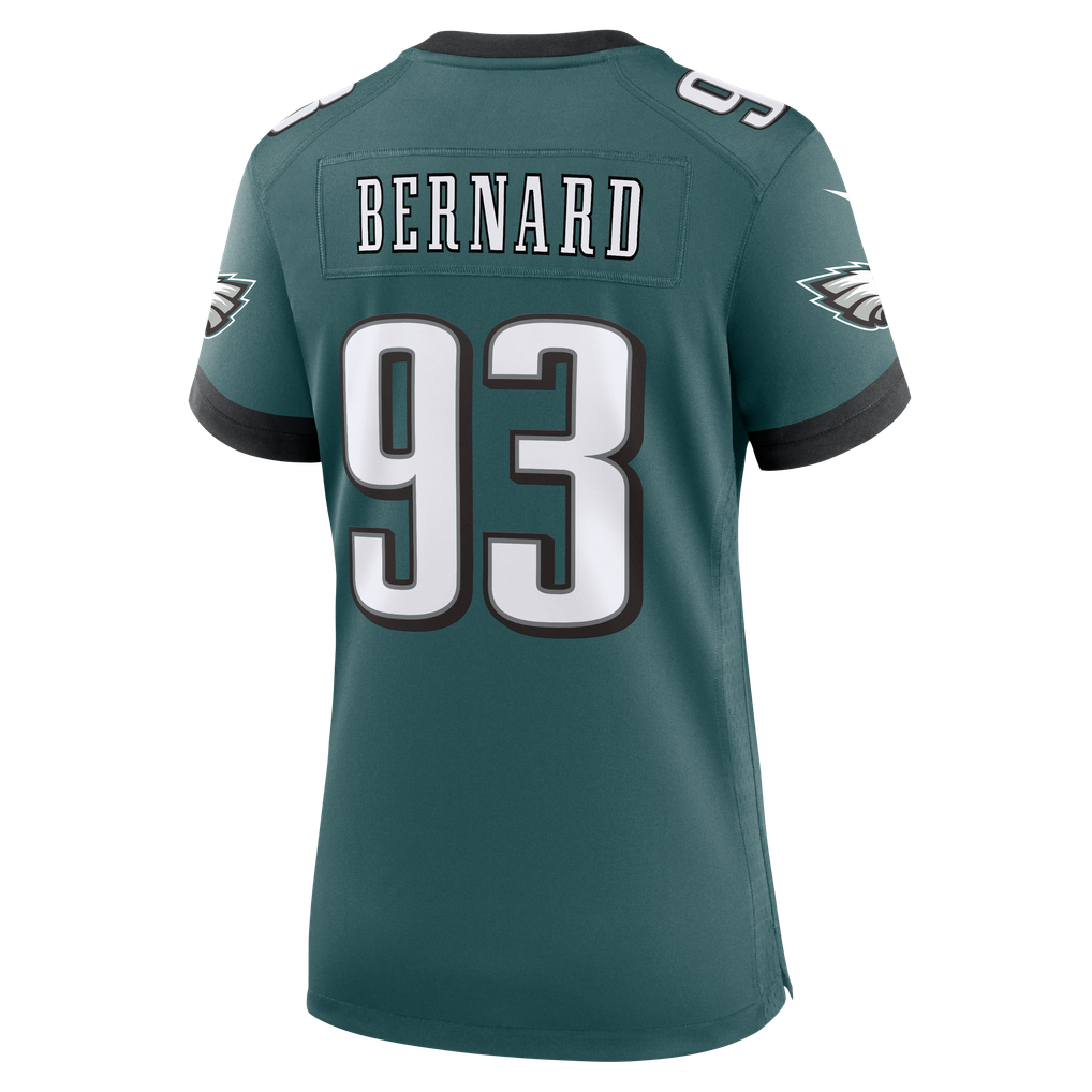 Women's Philadelphia Eagles Uar Bernard Nike Midnight Green Team Game Jersey - Image 4