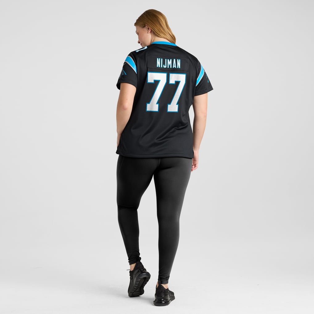 Women's Carolina Panthers Yosh Nijman Nike Black Game Jersey - Image 8