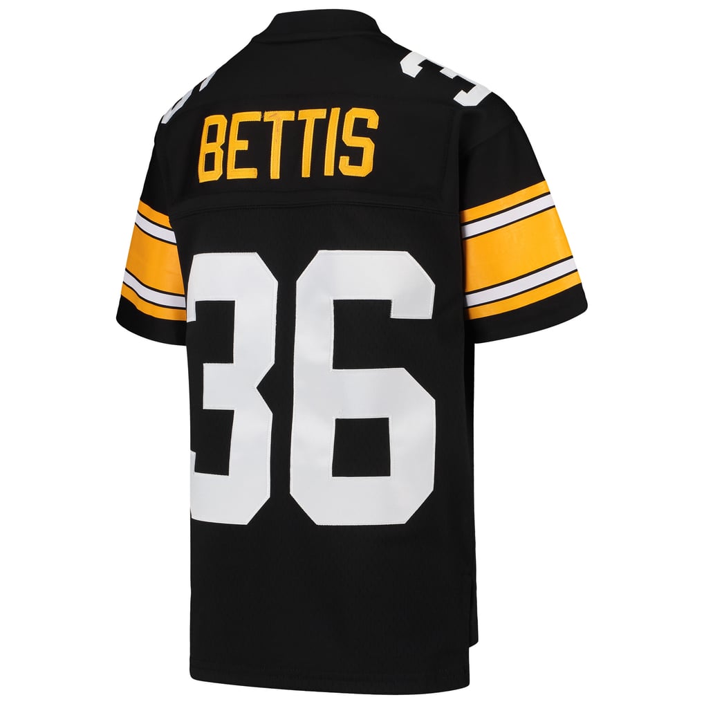 Youth Pittsburgh Steelers Jerome Bettis Mitchell & Ness Black 1996 Legacy Retired Player Jersey - Image 4