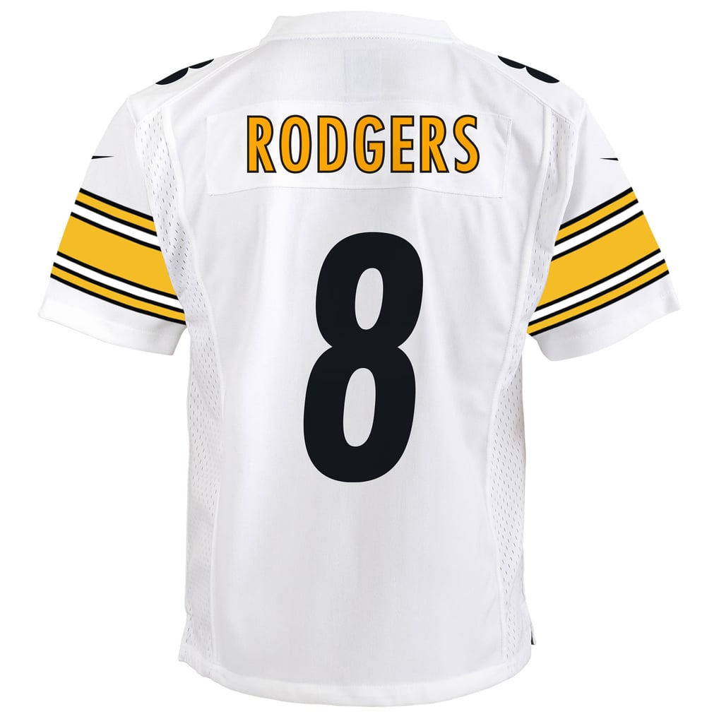 Youth Pittsburgh Steelers Aaron Rodgers Nike White Game Jersey - Image 4