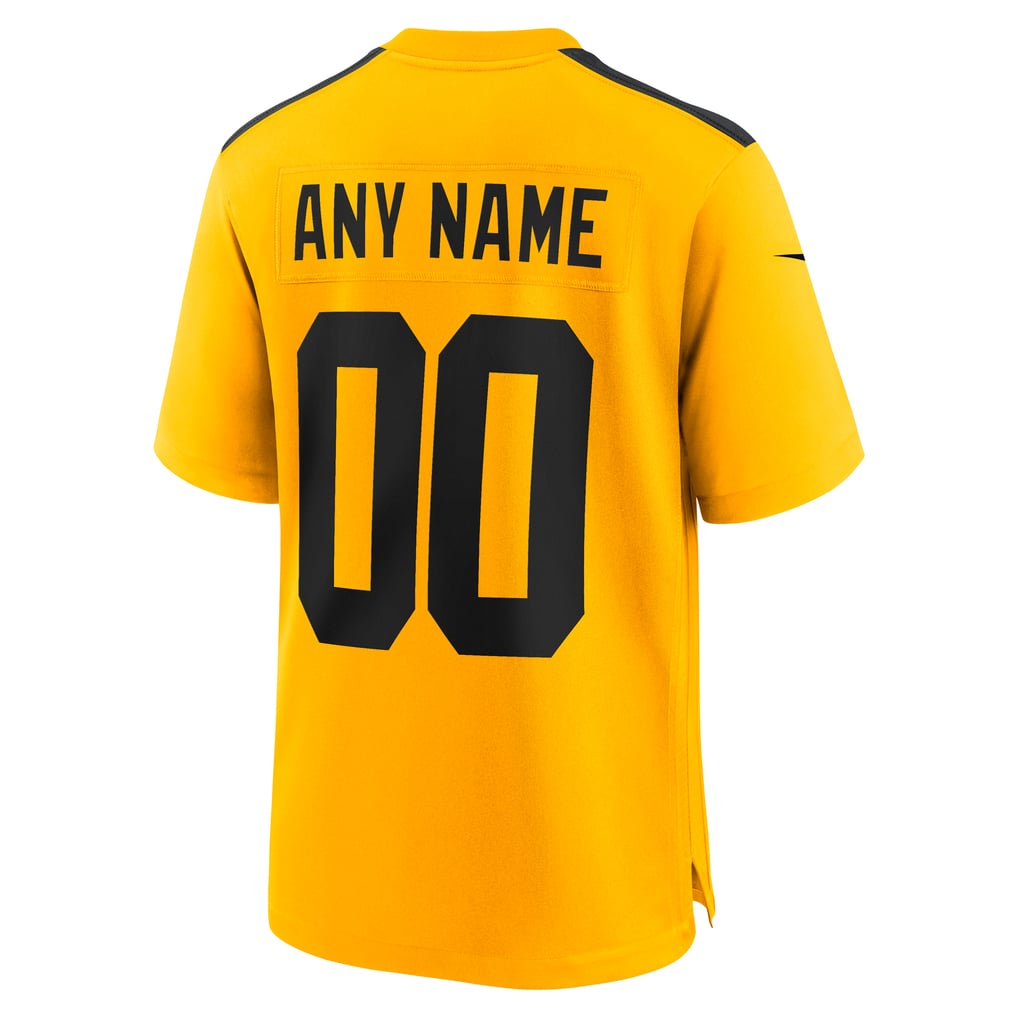 Youth Pittsburgh Steelers Nike Gold Alternate 1933 Throwback Game Custom Jersey - Image 4