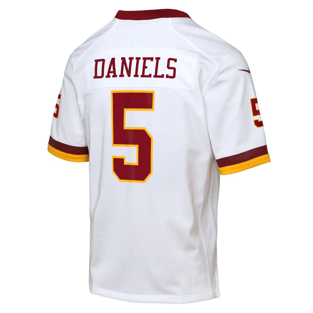 Youth Washington Commanders Jayden Daniels Nike White Game Super Bowl Era Jersey - Image 4