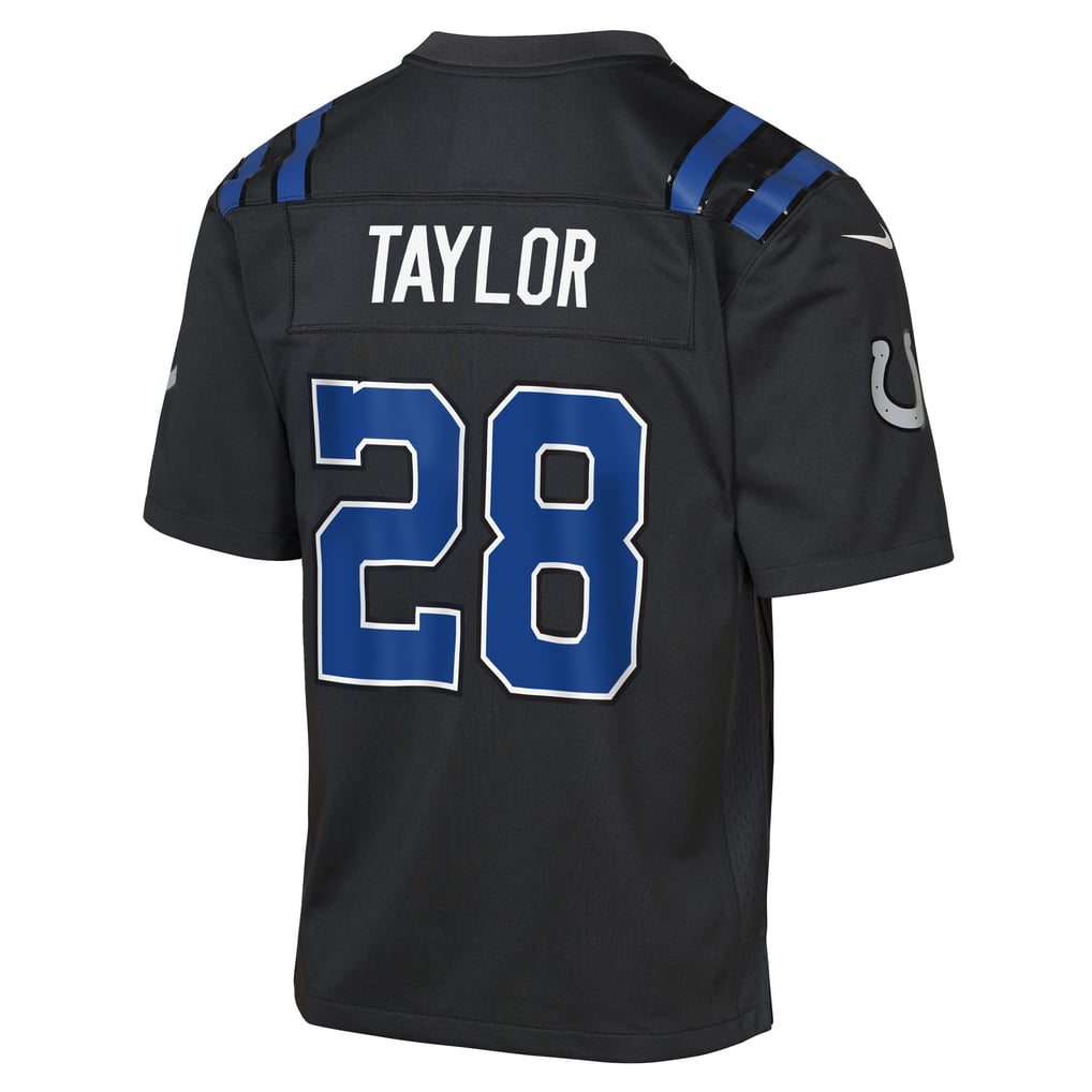 Youth Indianapolis Colts Jonathan Taylor Nike Anthracite 2026 Rivalries Collection Game Jersey - Image 4