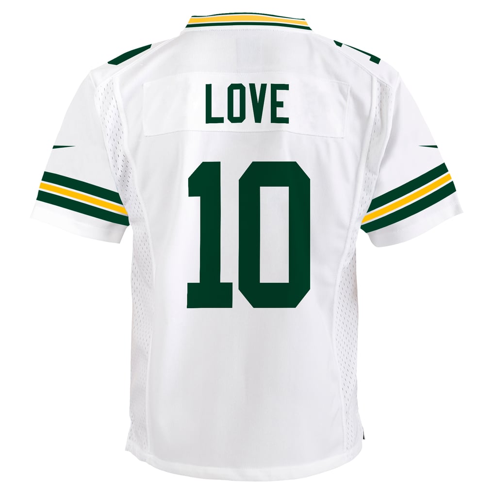 Youth Green Bay Packers Jordan Love Nike White Game Jersey - Image 4