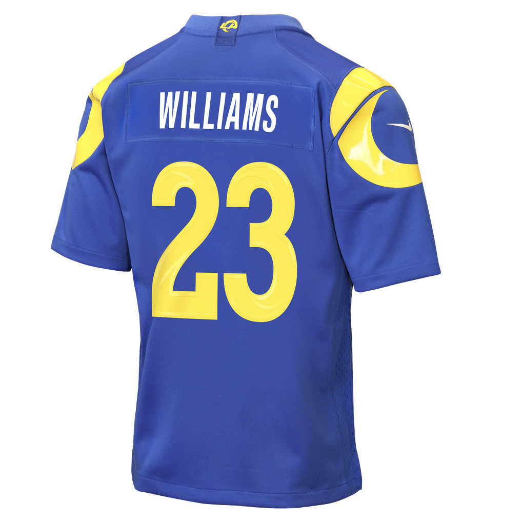 Youth Los Angeles Rams Kyren Williams Nike Royal Game Jersey - Image 4
