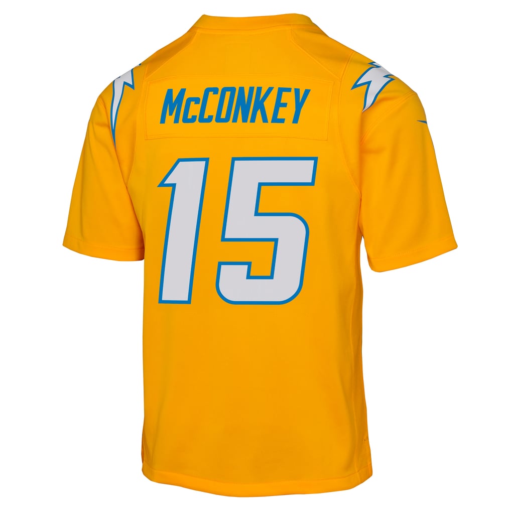 Youth Los Angeles Chargers Ladd McConkey Nike Gold Alternate Charger Power Game Player Jersey - Image 4