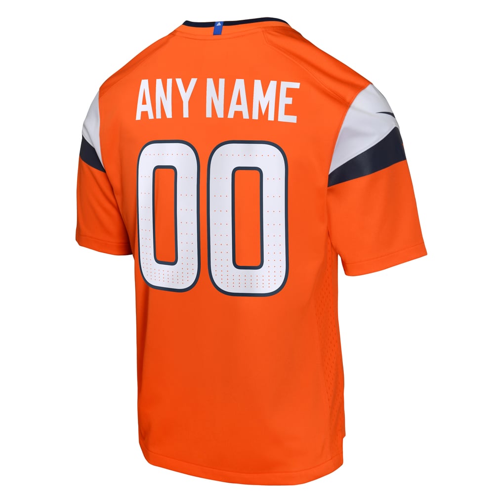 Youth Denver Broncos Nike Orange Team Custom Game Jersey - Image 4
