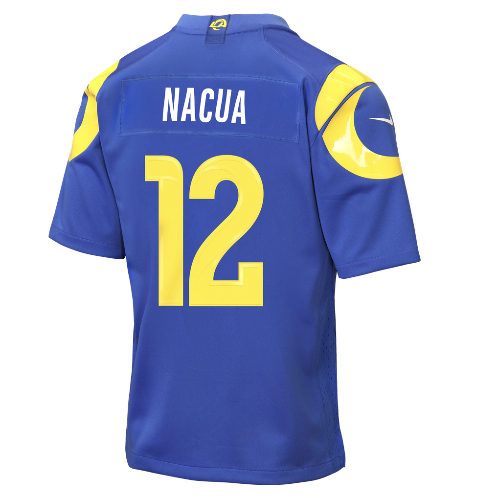 Youth Los Angeles Rams Puka Nacua Nike Royal Game Jersey - Image 4