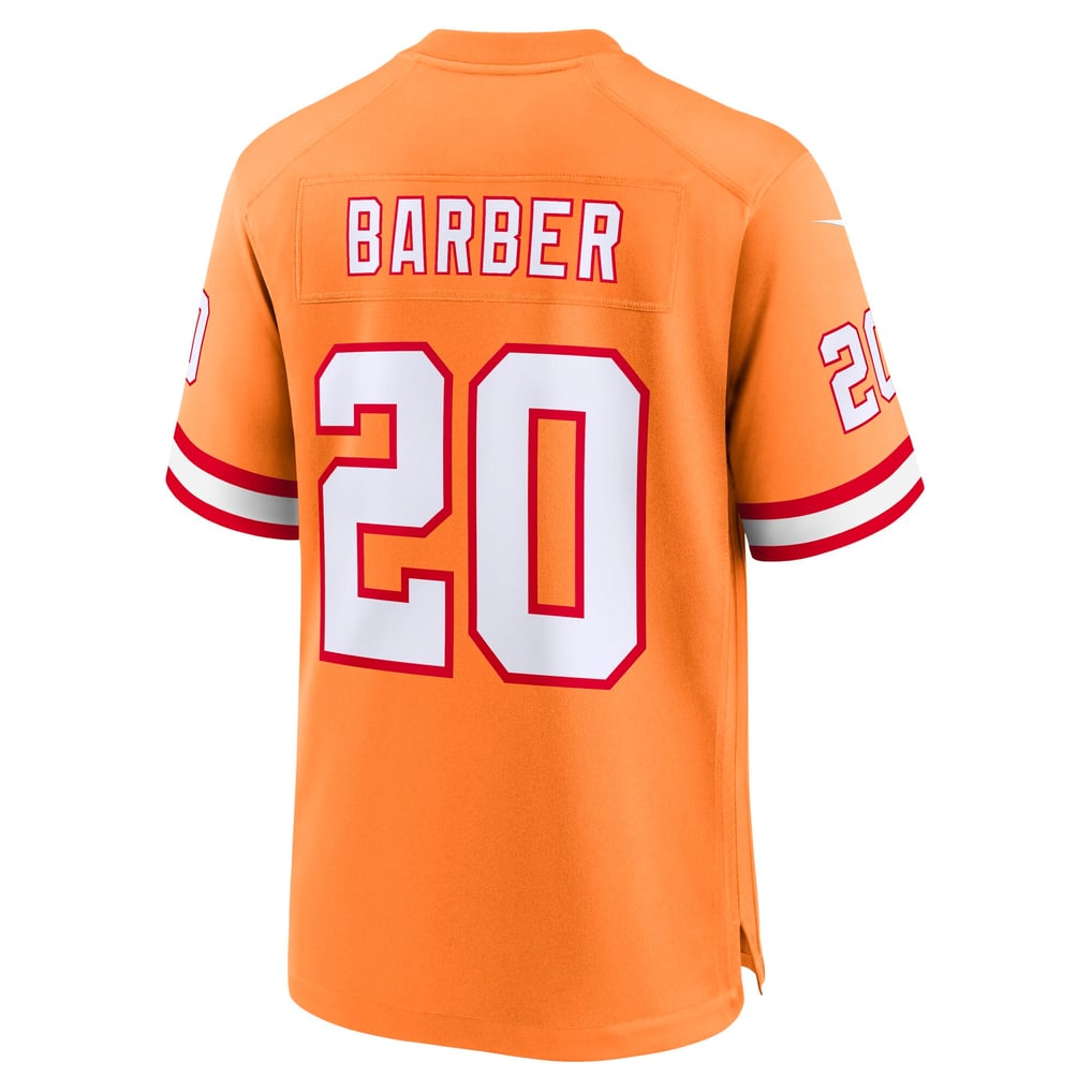 Youth Tampa Bay Buccaneers Ronde Barber Nike Orange Retired Player Game Jersey - Image 4