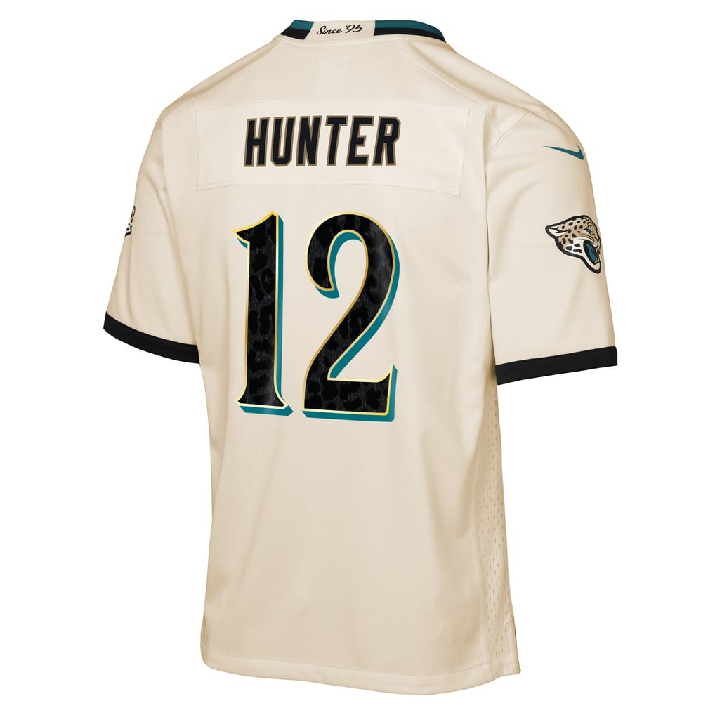 Youth Jacksonville Jaguars Travis Hunter Nike Natural 2026 Rivalries Collection Game Jersey - Image 4