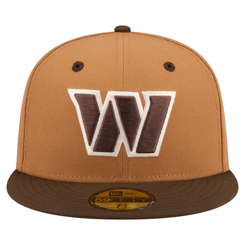 Men's Washington Commanders  New Era Light Brown/Dark Brown Two-Tone Walnut 59FIFTY Fitted Hat - Image 3
