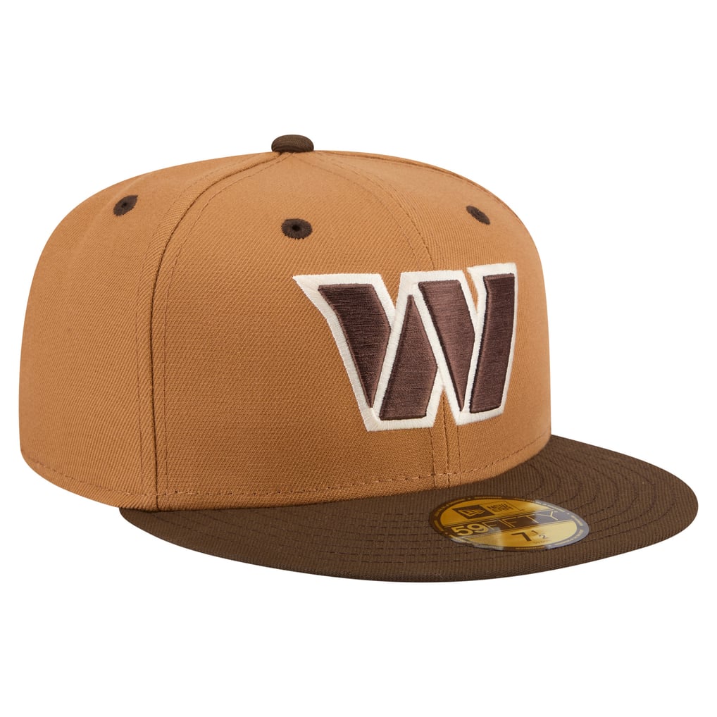 Men's Washington Commanders  New Era Light Brown/Dark Brown Two-Tone Walnut 59FIFTY Fitted Hat - Image 4