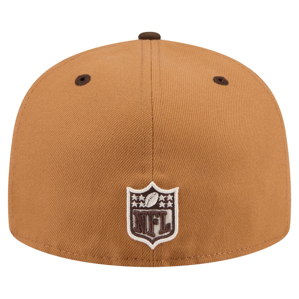 Men's Washington Commanders  New Era Light Brown/Dark Brown Two-Tone Walnut 59FIFTY Fitted Hat - Image 5