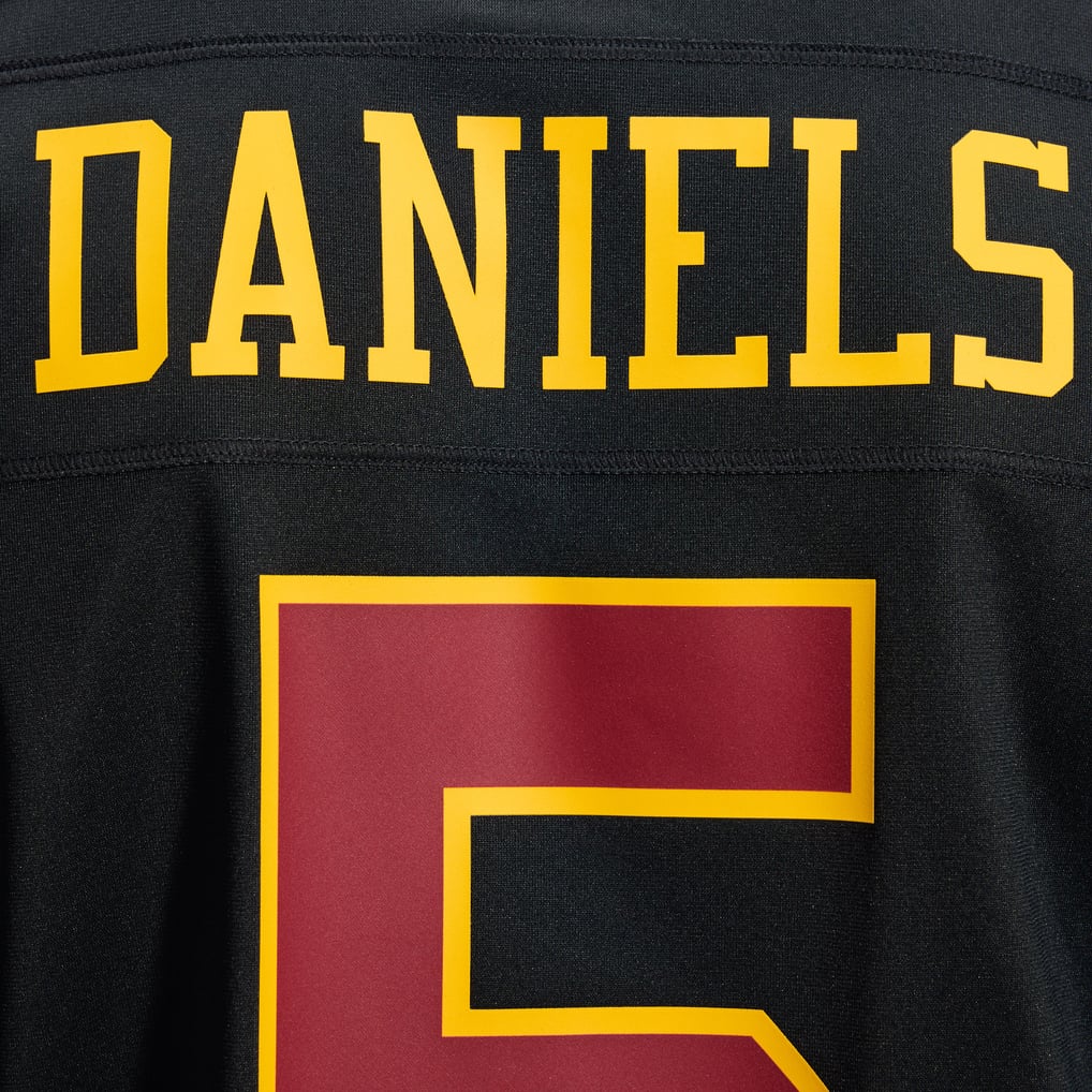 Hail Raiser Men's Washington Commanders Jayden Daniels Nike Black Alternate Game Jersey - Image 13