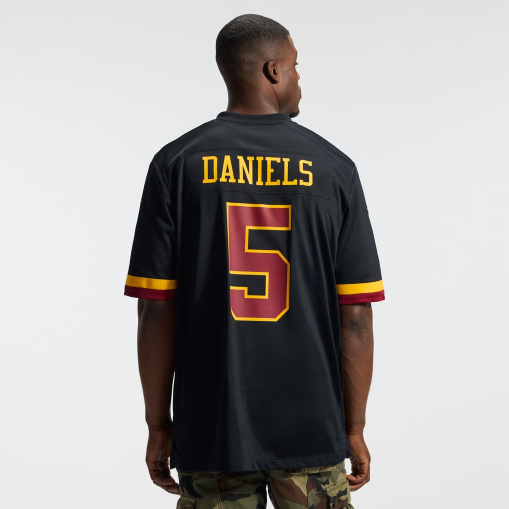 Hail Raiser Men's Washington Commanders Jayden Daniels Nike Black Alternate Game Jersey - Image 4
