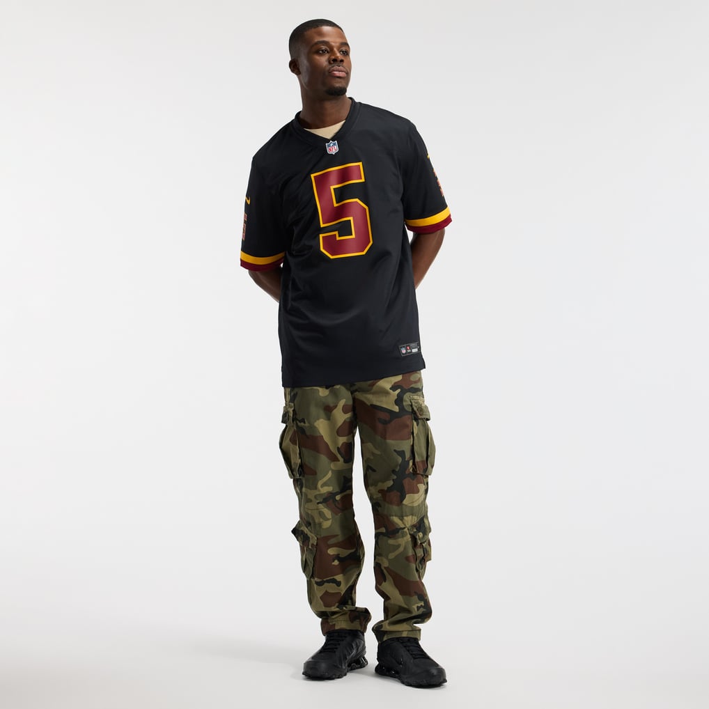 Hail Raiser Men's Washington Commanders Jayden Daniels Nike Black Alternate Game Jersey - Image 5