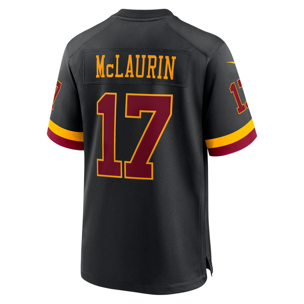Hail Raiser Men's Washington Commanders Terry McLaurin Nike Black Alternate Game Jersey - Image 8