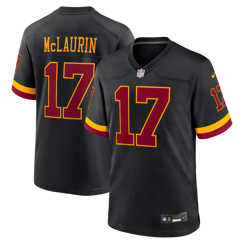 Hail Raiser Men's Washington Commanders Terry McLaurin Nike Black Alternate Game Jersey - Image 1