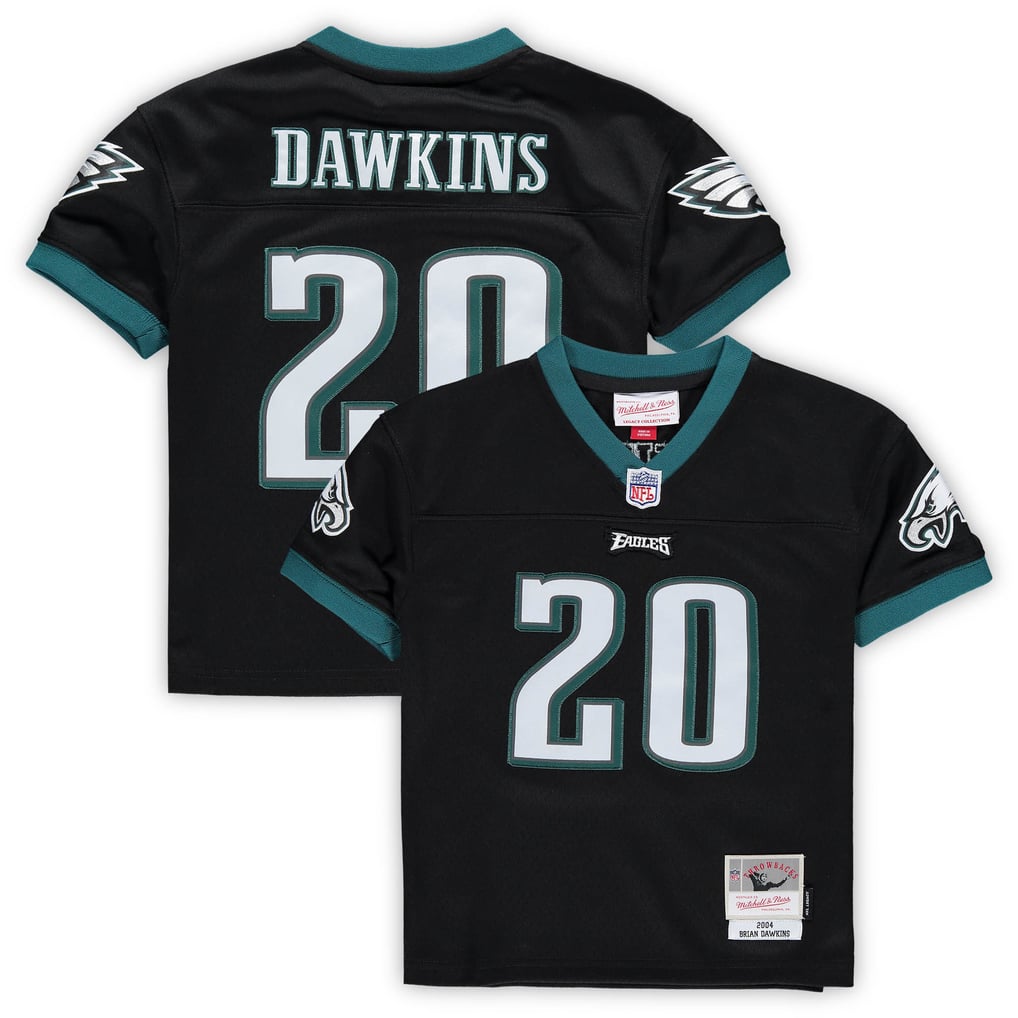 Infant Philadelphia Eagles Brian Dawkins Mitchell & Ness Black 2004 Retired Legacy Jersey - Image 1