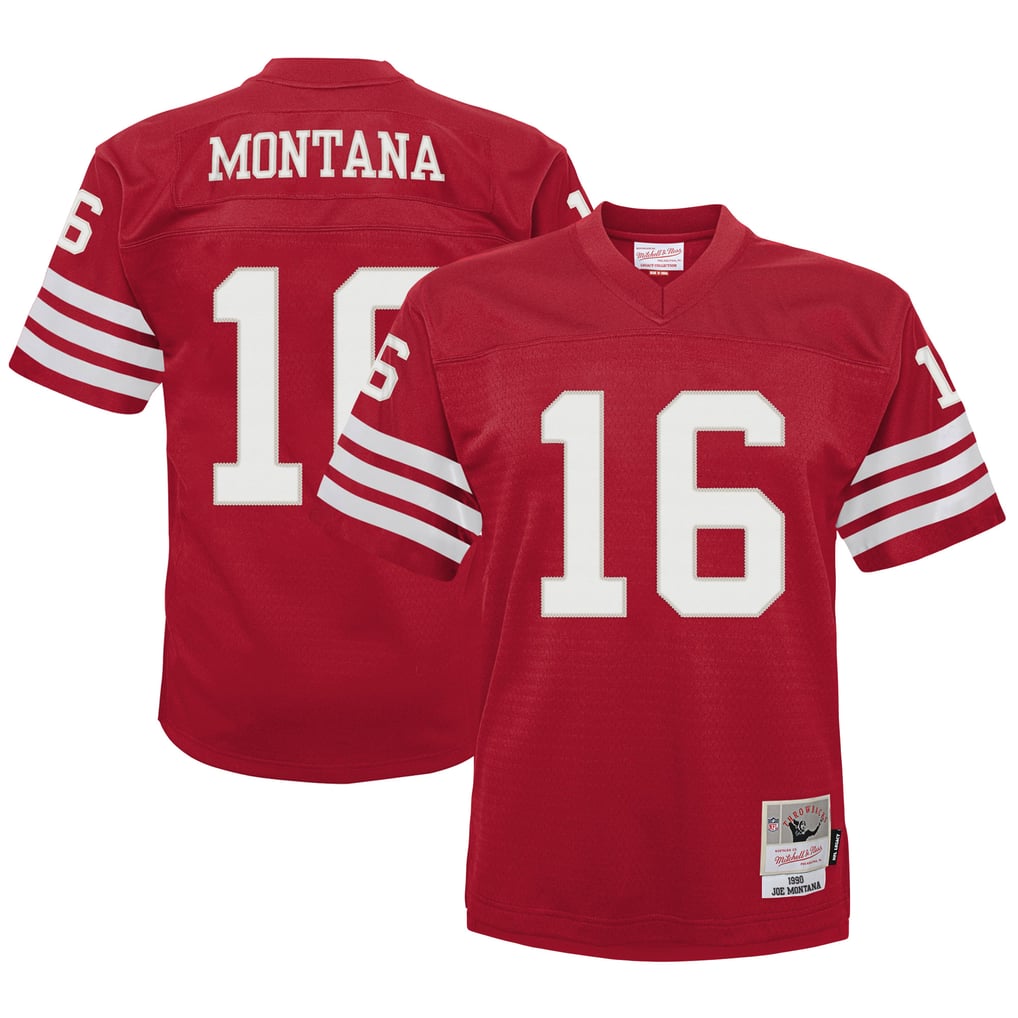 Infant San Francisco 49ers Joe Montana Mitchell & Ness Scarlet 1990 Retired Legacy Jersey - Image 1
