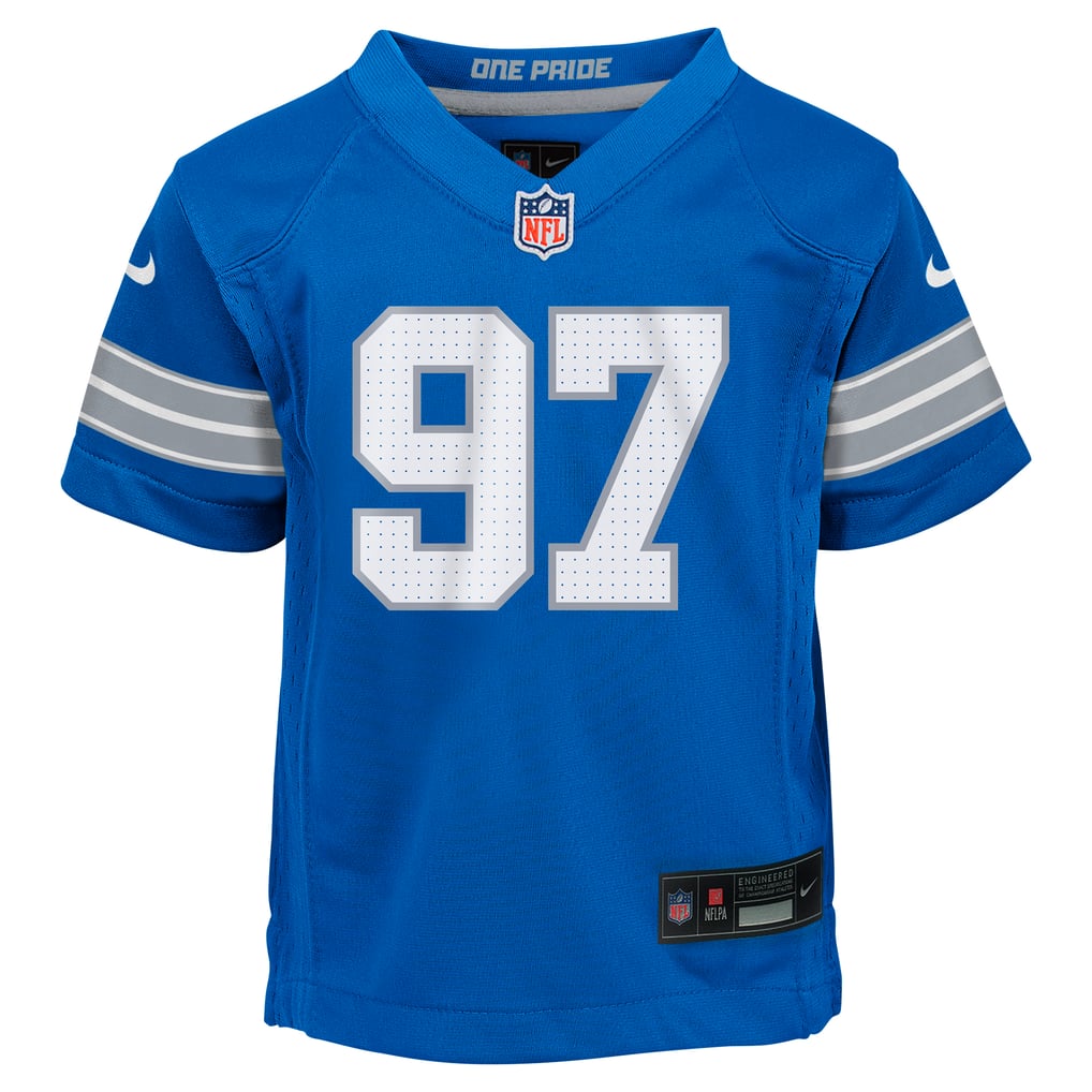 Infant Detroit Lions Aidan Hutchinson Nike Blue Team  Player Game Jersey - Image 3