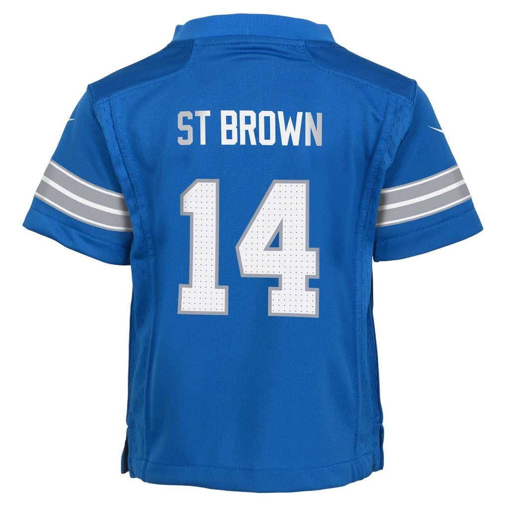 Infant Detroit Lions Amon-Ra St. Brown Nike Blue Team  Player Game Jersey - Image 4