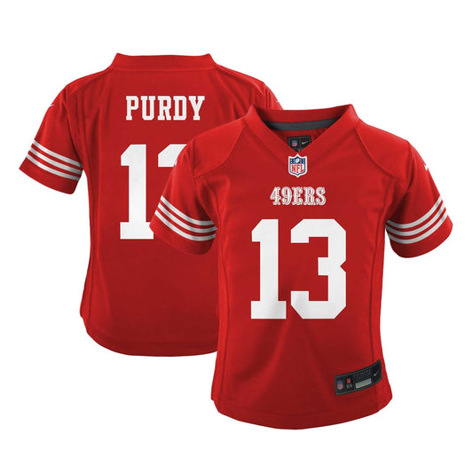 Infant San Francisco 49ers Brock Purdy Nike Scarlet Team  Player Game Jersey - Image 1