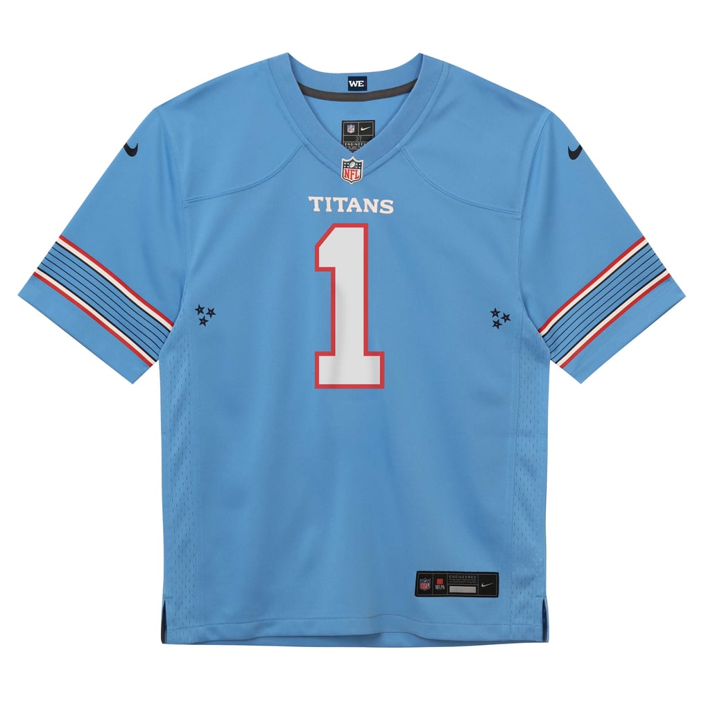 Infant Tennessee Titans Cameron Ward Nike Light Blue Team Game Jersey - Image 3