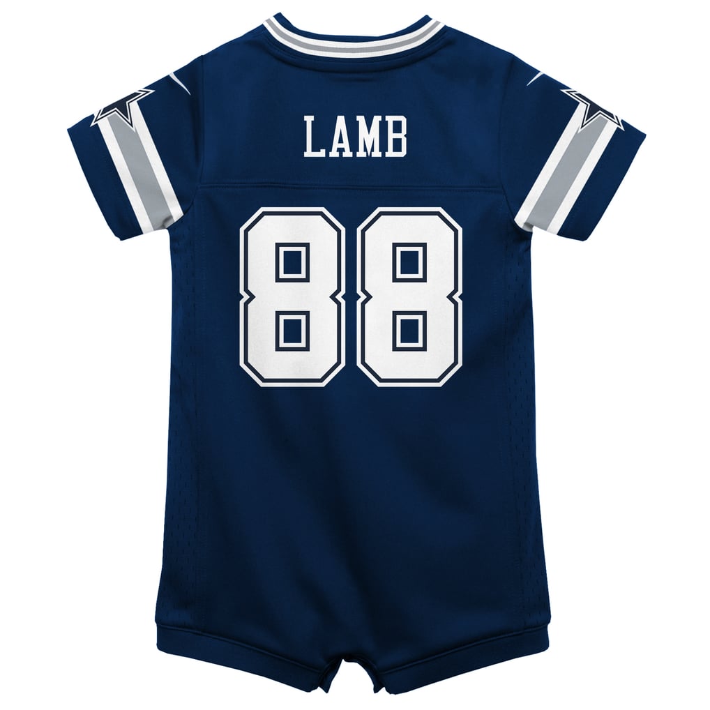Infant Dallas Cowboys CeeDee Lamb Nike Navy Game Jersey Romper - Image 4